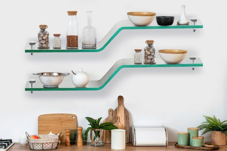 Glass Shelves for Kitchen