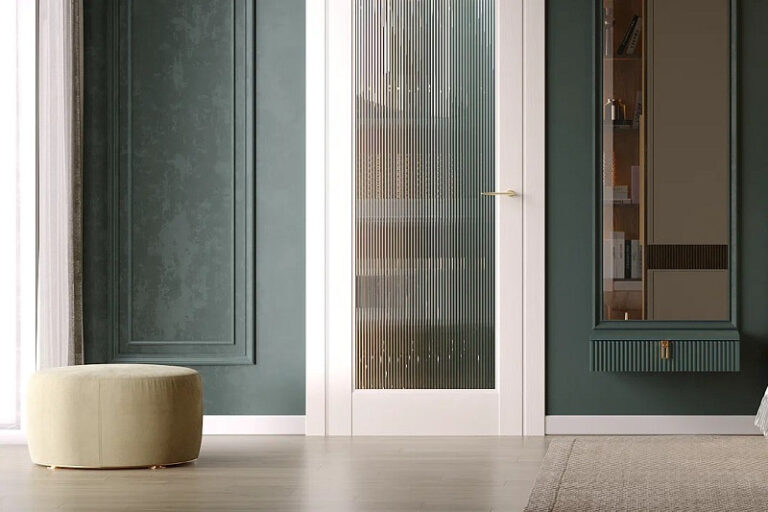 fluted and reeded glass in doors