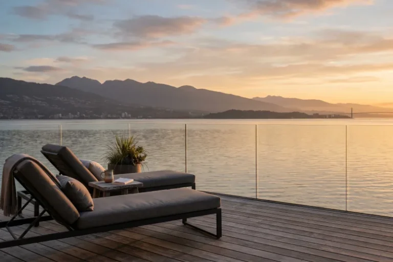 Frameless deck railings