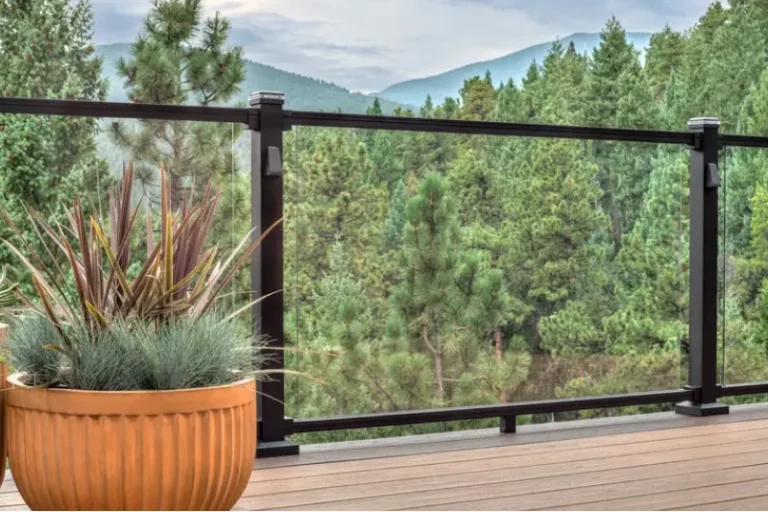 Rail-and-panel systems railings for decks