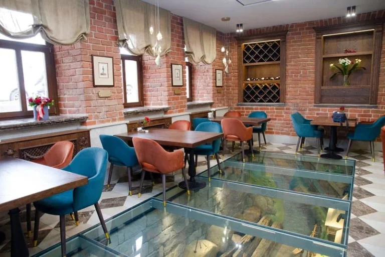 Glass floor panels for commercial spaces